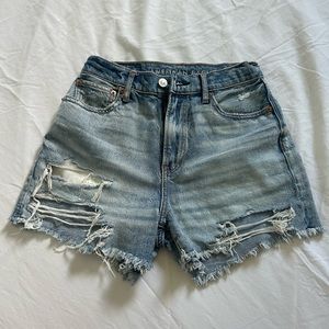 American Eagle 90s Boyfriend Jean Shorts- highest rise